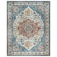 thumbnail image 6 of Printed Indoor Boho Area Rug - Non Slip, Ultra Thin, Super Strong, Tufted Rug - Home Décor For Entryway, Bedroom, Living Room - Standard, Micah Blue, 6 of 7
