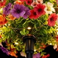 thumbnail image 4 of Artificial Multicolor Violet LED Ground Plug Flowers Tree 28 Heads Outdoor Yard Garden Decoration Spring Summer Waterproof, 4 of 7