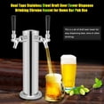 thumbnail image 1 of Beer Tower  Draft Beer Tower  Beer Dispensing  Home Beer Tower  Bar Beer Tower Dual Taps Stainless Steel Draft Beer Tower Dispense Drinking  Faucet For Home Bar Pub Use, 1 of 8