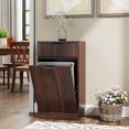 thumbnail image 6 of YINGYING 10-Gallon Tilt Out Trash Cabinet, Wooden Garbage Recycling Cabinet with Wave-Textured Hideaway Drawer & Pull-Out Kitchen Trash Bin Cabinet, 6 of 14