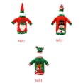 thumbnail image 2 of Funda bonita para botella de vino de Navidad Toystoory conjunto de sombrero navideño 24*12cm, 2 of 6