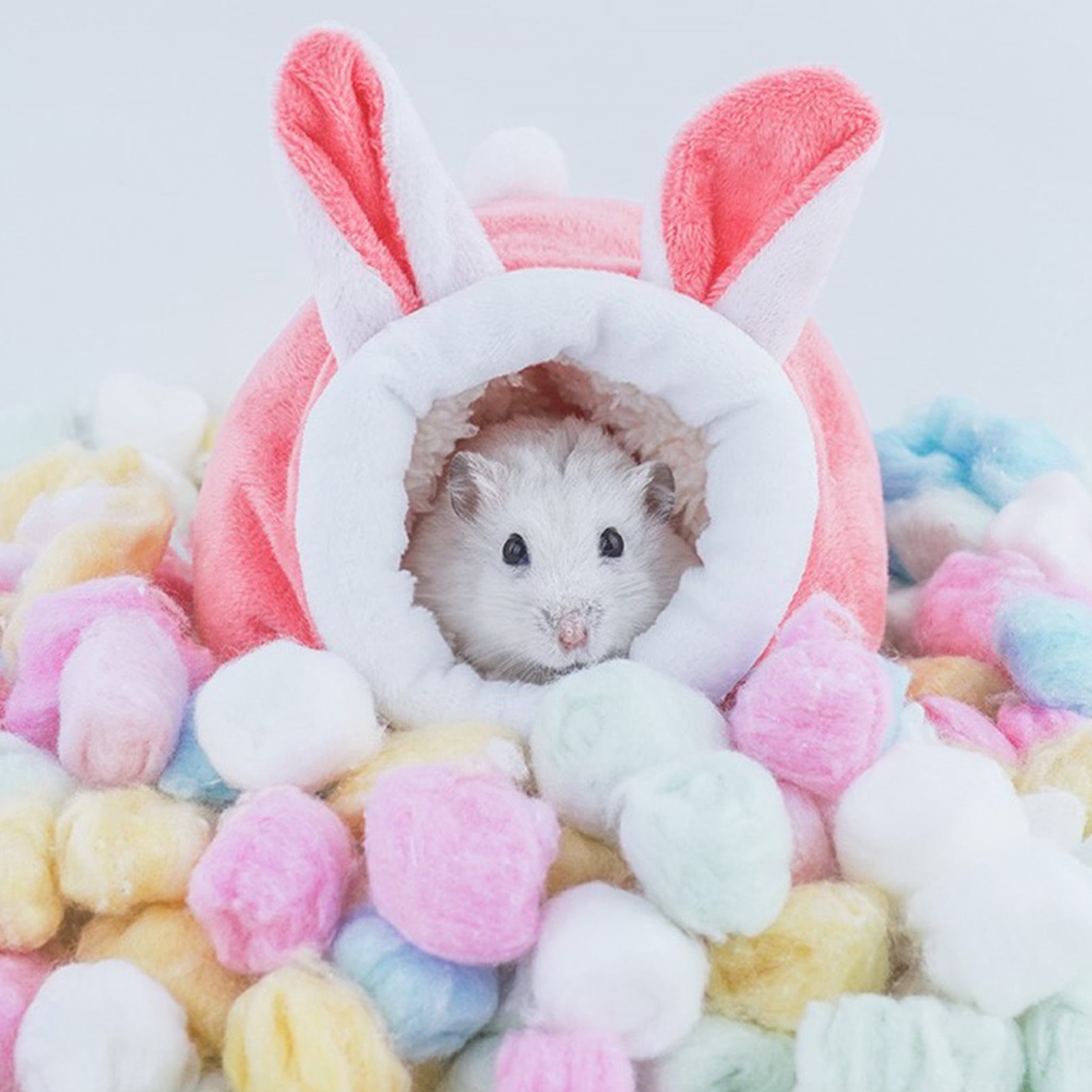 Ayyufe Winter Warm Cute Hamster Cotton House Small Animal Nest Guinea Pig Accessories