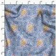 thumbnail image 2 of Soimoi Satin Silk Fabric Shells Ocean Print Fabric by Yard 42 Inch Wide, 2 of 6