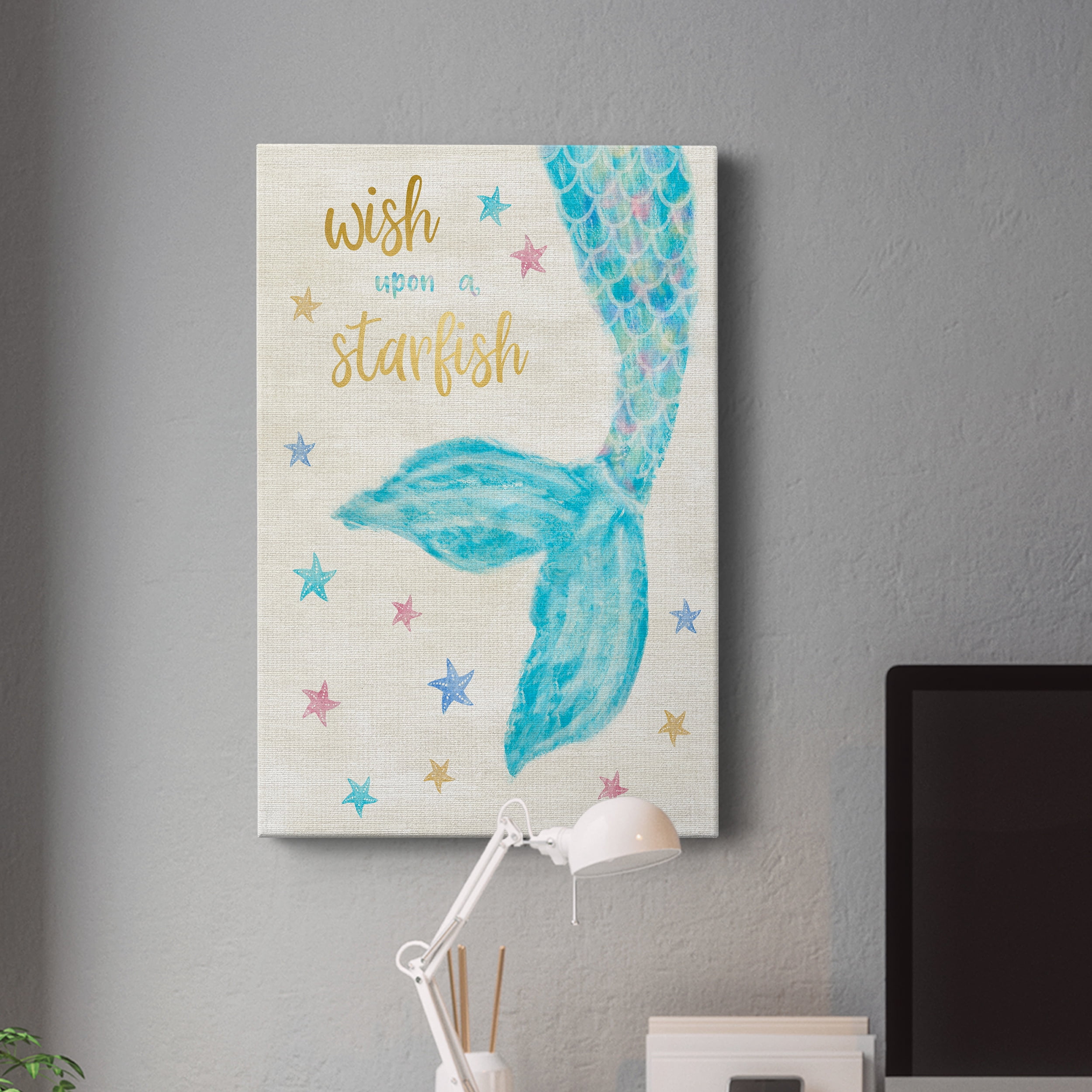 Mermaid Wish Premium Gallery Wrapped Canvas - Ready to Hang - 24 x 36