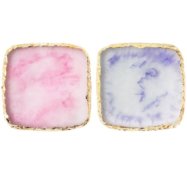 2 piezas de paletas para decoración de uñas, paleta para mezclar uñas, placa de mezcla de colores, soporte para uñas de resina, exhibición de Arte de uñas, herramientas de mezcla cosmética