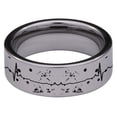thumbnail image 3 of Tungsten Howling Wolf Lifeline Ring, 3 of 5