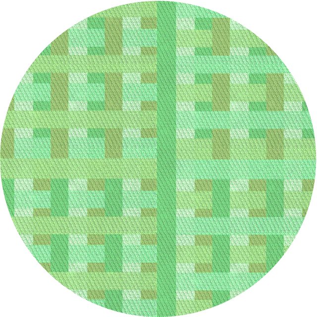 Ahgly Company Tapis Rond Lavable en Machine Intérieur Vert Jade Transitionnel, 3 Pieds Rond