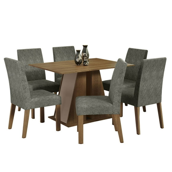 Juego de Comedor Mesa y 6 Sillas Madesa Cheryl MCI