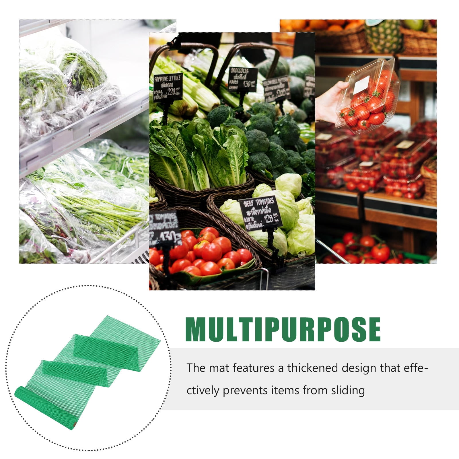 PENIKOKO Breathable Thickened PVC Mat for Fridge Shelves Easy to Clean 1 Roll