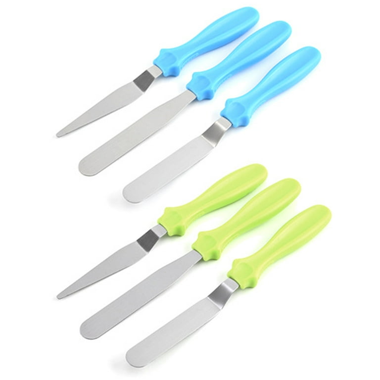 Cake Palette Knife, Steel Icing Spatula 3 Pieces Set