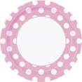 thumbnail image 2 of Pink Polka Dot Deluxe Pack for 16 Guests Including - Lunch Plates, Dessert Plates, Cups, Napkins and Table Cover, 2 of 6