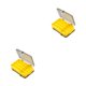 thumbnail image 1 of Wosthever Caja de almacenamiento de herramientas de pesca, compartimento múltiple de color sólido de doble cara, reemplazo de caja organizadora Amarillo 2piezas, 1 of 6