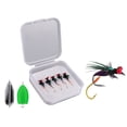 thumbnail image 5 of 5Pcs Fishing Fly Set Double Hook Fish Lures Baits with Sharpened Hooks Fishing Topwater Baits, 5 of 9