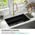 thumbnail image 4 of KRAUS Pintura 32 Undermount Porcelain Enameled Steel Single Bowl Kitchen Sink in Black, 4 of 14