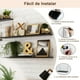 thumbnail image 5 of Repisas Flotantes de Pared, Set de 3 Estantes Minimalistas Baldas Flotantes Moderno Repisa Colgante de Almacenamiento Estanterías Decorativa para Sala Cocina BañoDormitorio Wall Shelves, 30-40-50*15CM, 5 of 7
