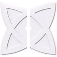 thumbnail image 1 of Ekena Millwork CMP28CM2-02000 28 in. OD x 2 in. ID Square Cosmo Architectural Grade PVC Contemporary Ceiling Medallion - 2 Piece, 1 of 1