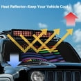 thumbnail image 4 of Uorisanigo Foldable Windshield Sun Shade Compatible with Jeep Wrangler Rainbow Love is Love Windshield Sunshade fit for Jeep Wrangler Rubicon Sahara TJ JK JKU 2 Door & 4 Door, 4 of 7