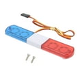 thumbnail image 1 of RC Car Alarming Light, RC LED Po-lice Light Simulation Design 4 Modes RC Model LED Po-lice Night Light Bar Flash Lamp for 1/8 1/10 RC Cars[red blue], 1 of 9