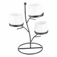thumbnail image 3 of Flowerpot Plant Holder - Beautiful Wrought Iron Branch Small Round Ceramic Flowerpot Combination Home Decoration (2), 3 of 8