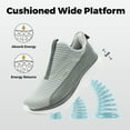 thumbnail image 4 of FitVille Extra Wide Mens Slip on Walking Shoes with Arch Support Sneakers for Men, 4 of 6