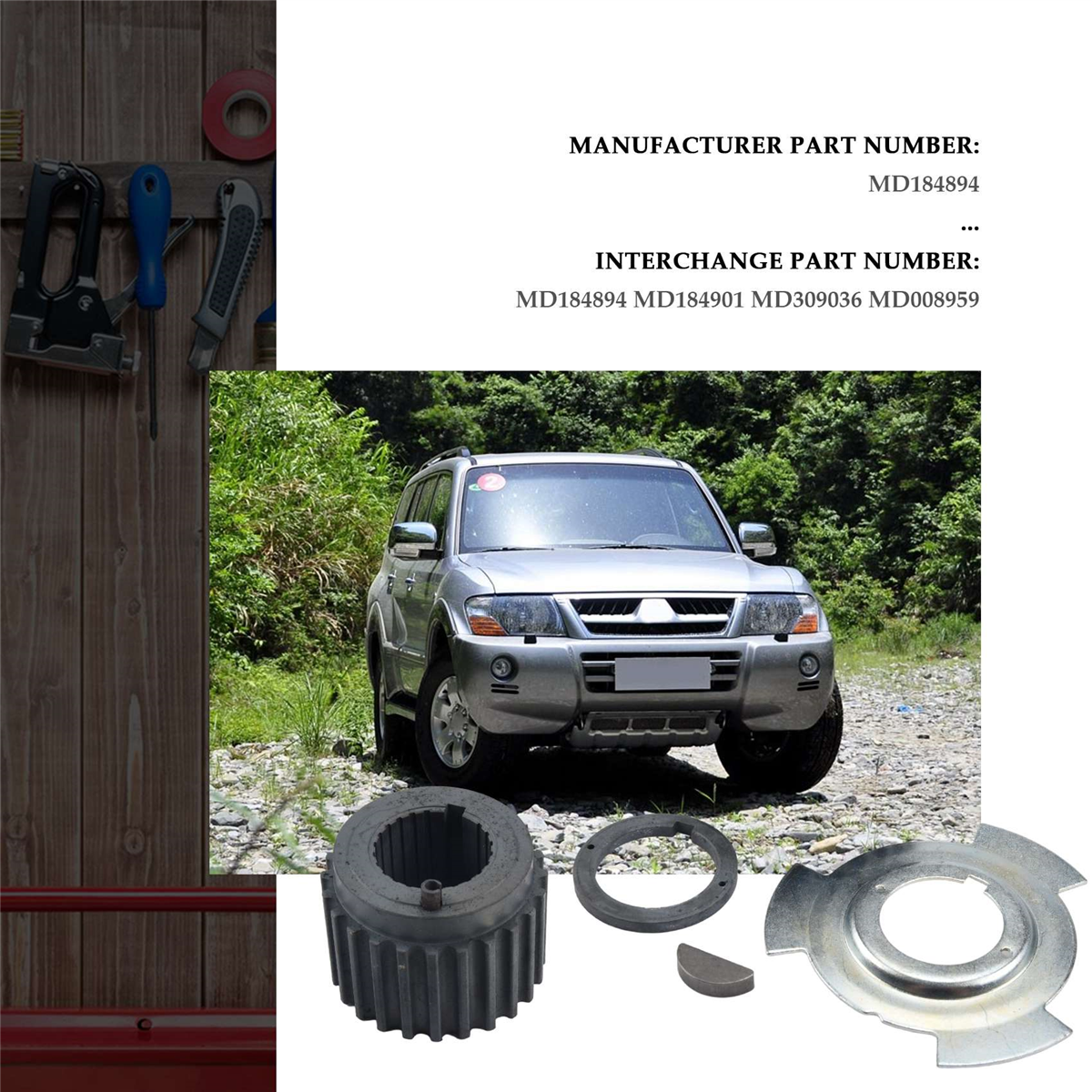 MD184894,MD184901,MD309036,MD008959 Crankshaft Gear Sprocket 