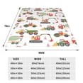 thumbnail image 5 of Bingfone Excavator Print Flannel Fleece Blanket Throw Blanket For Bed,Sofa,Couch,Travel,Camping(40"X30"), 5 of 9