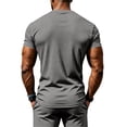 thumbnail image 6 of Ulitacool T Shirts For Mens Summer Athletic Stretch Breathable Fitness Short Sleeve Tee With Functional Design Handsomer Wear Dark Gray, 6 of 7