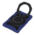 thumbnail image 4 of Mantto Case For Galaxy Tab A8 (10.5") Case (SM-X200), Protective Kickstand Rugged Heavy Duty Kids Friendly Silicone Rubber Case with Pencil Holder Folding Stand/Handle, Darkblue, 4 of 10