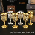 thumbnail image 4 of Copa De Vino De Metal Retro, 2 Piezas Pulidas, Elegante Copa De Cóctel Vintage Multiusos Para Gabinete De Vino Para El Hogar, 4 of 7