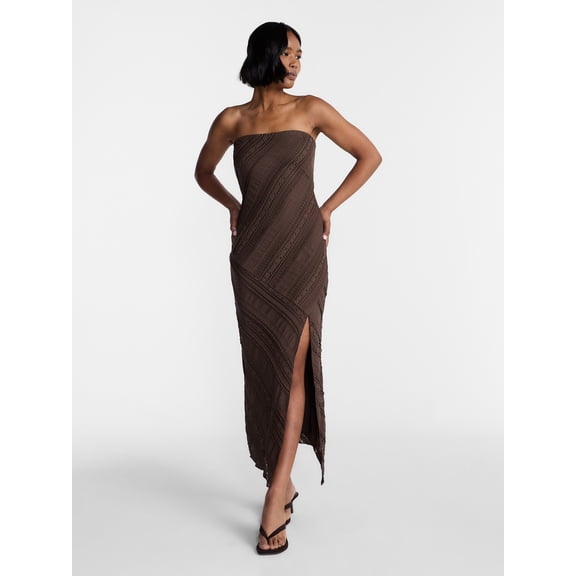 No Boundaries Tube Lace Asymmetrical Dress, Women's XXS-XXL