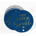thumbnail image 2 of Inkdotpot Gold Foil Paper Hang Tags Let Love Sparkle Wedding Favor Tags 50 Pieces, 2 of 6