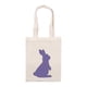 thumbnail image 2 of Bolso de mano de lona, ​​9 x 6,7 pulgada diseño de doble asa Bolso con diseño , Bolsas de comestibles reutilizables R Púrpura Macarena Busket de Pascua, 2 of 5