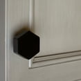 thumbnail image 4 of GlideRite 1-1/2" Solid Hexagon Matte Black Cabinet Knob, 4 of 6
