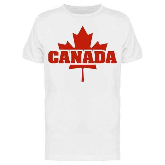Canadian Maple Leaf Design T-Shirt Men -Image by Shutterstock, Male Medium