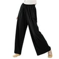 thumbnail image 2 of GaThRRgYP Bell Bottoms Jeans Highwasted for Women,Fashion Womens Casual Solid Color Elastic Loose Pants Straight Wide Leg Trousers Pants, 2 of 6