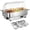 1/3 Pan 1 Pack Silver, variant on 9QT Electric Chafing Dish Buffet Warmer, Stainless Steel Chafer with 3 One-Third-Size Pans, 400W Heating and Clear Roll-Top PC Lid