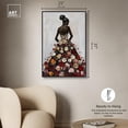 thumbnail image 5 of Girl Wearing Garden Grace I Canvas Ebony Portrait Art by Art Remedy, Black Frame, 24" x 36", 5 of 7