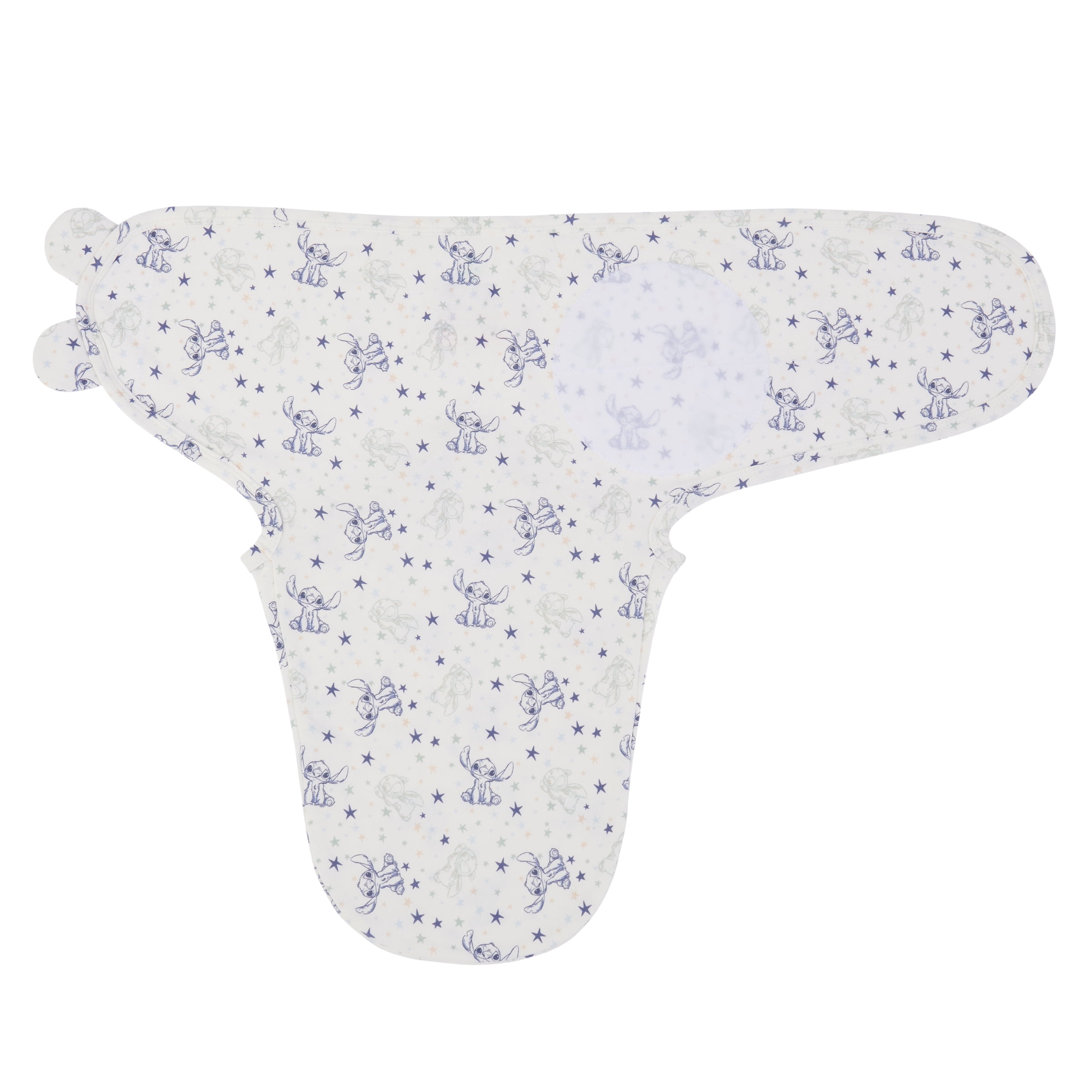 Disney Stitch Adjustable Swaddle Wrap, Blue, infant Boy, Cotton