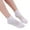 White, variant on Duoif Socks for Women, Women Solid Rose Pattern Lace Mesh Socks Hollow Ruffle Non Slip Socks Toe Socks Womens Socks Beige