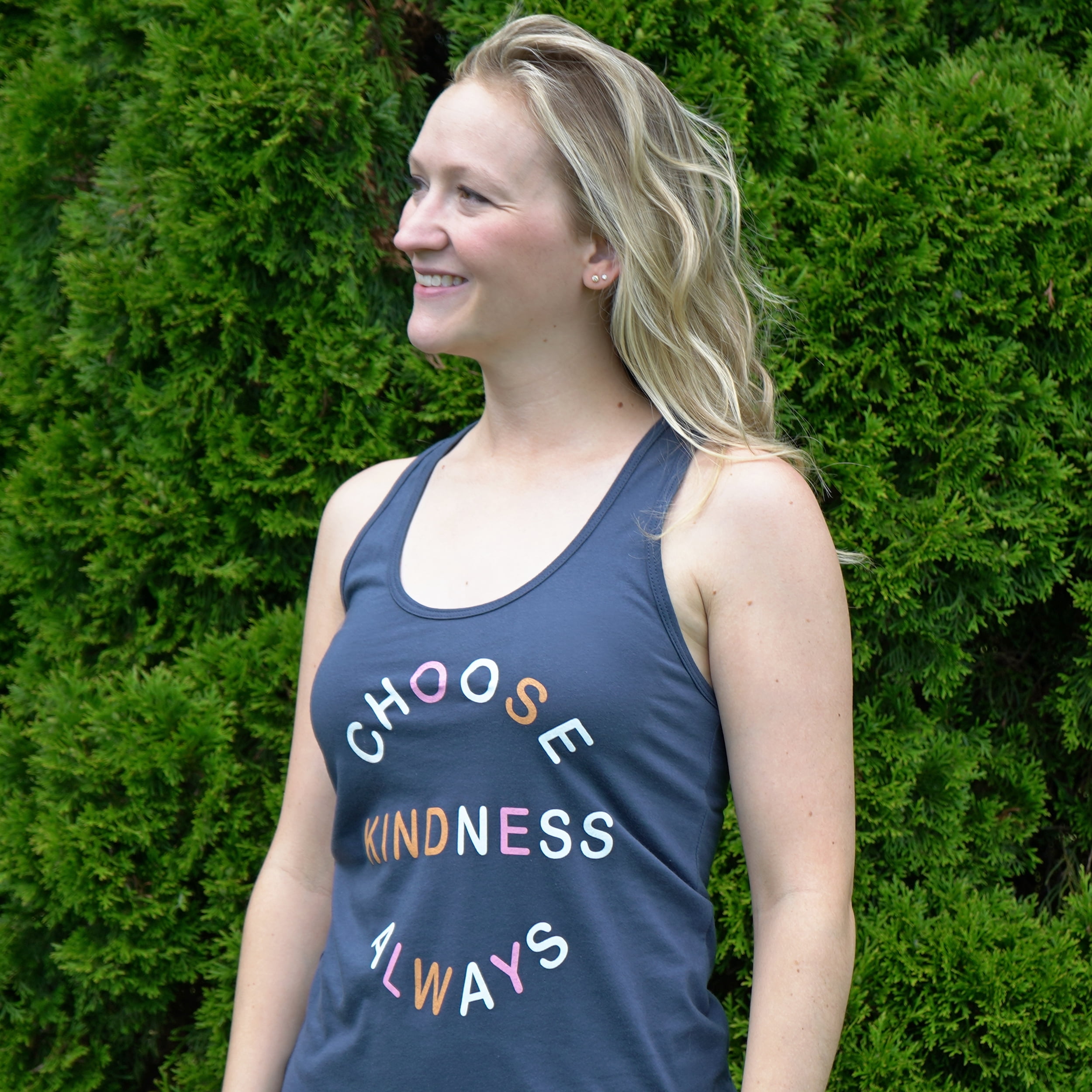 Simply Threads Women's Active Choose Kindness Always Graphic Tank Top