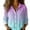 Pink1, variant on Breezora Women's Blouse Waffle Texture Button Down Long Sleeve Fall Shirt for Cozy Work and Camping Comfort L Size Green