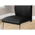 thumbnail image 3 of Monarch Specialties Dining Chair, Set Of 2, Side, Kitchen, Dining Room, Black PU, 38.75" H, Indoor, 3 of 5