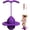 Purple, variant on Balance Jumping Ball, Upgraded Pogo Jumper with Handle and Ball Pump, Trick Board Pogo Stick, Safe and Fun Bouncing Ball for Kids (Pink)