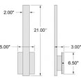 thumbnail image 6 of Access Lighting LED Wall Sconce in White Color, 6 of 9