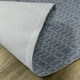 thumbnail image 5 of Ambesonne Eastern Place Mats Set of 4, Wavy Floral Sprouts, Standard Size, Charcoal Grey Dark Blue, 5 of 6