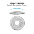 thumbnail image 4 of 304 Stainless Steel Flat Washers M4x14mm Belleville Spring Disc Washer Conical Knurled Metric Gasket 200 Pack, 4 of 6