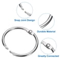 thumbnail image 3 of Uxcell 36 piezas Anillos para Cortinas de Ducha, Ganchos de Cortina de Ducha Redondos de 1.3 Pulgadas para Barras de Cortina, Plata, 3 of 5