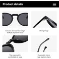 thumbnail image 4 of Lunettes de Soleil Rondes Polarisées Rétro Hommes Femmes, Lunettes de Soleil Polarisées Vintage Classiques Tendance Protection UV Unisexe, 4 of 4