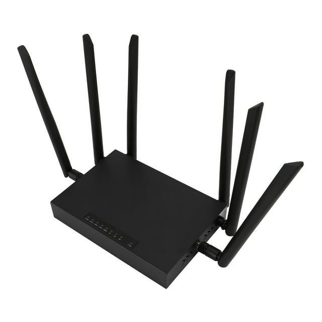 4G Router with 6 Antennae, Industrial Grade Iron Case Hotspot Router with SIM Card Slot, High Speed Internet Experience, Multi Device Sharing