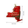 thumbnail image 2 of California - 2D Flat Joyful Christmas Tree Hanging Ornament Style B, Christmas Decorations For Xmas Tree Holiday Indoor Decor, Xmas Festive Decor With Hanging Strings, 2 of 3